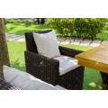 Poly Rattan Outdoor Dining Set With Wooden Table for Garden from Vietnam